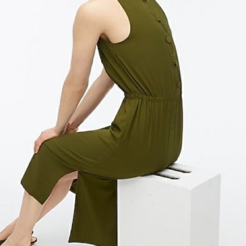 J. Crew Olive Green Sleeveless Dress - Picture 2 of 5